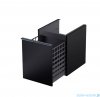 Oristo Etna szafka niska z koszem 40x50x45cm Czarny Mat OR52-SN1S-40-8